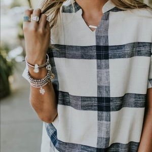 ROOLEE Plaid Blouse